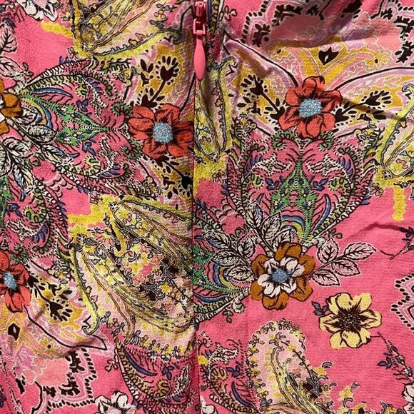 Bailey 44 Day Dream Paisley Pink Ruffle Dress Size Small - Picture 8 of 8